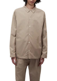 Surchemise en coton biologique | beige "smart jacket cotton b - taupe"