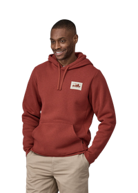 Sweat capuche en matières recyclées | rouille "hoodie 73 skyline uprisal hoody - burnished red"