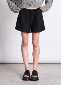 Short en lin | noir "marum - black"