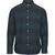 Chemise rayée vert et marine en coton bio - elder