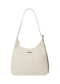 Sac à bandoulière en coton et en jute biologique | beige "hobo claire - jute"
