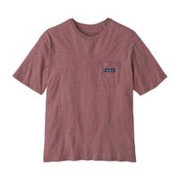 T-shirt à poche vieux rose en coton bio - regenerative pocket tee evening mauve
