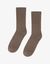 Chaussettes hautes marron en coton bio - warm taupe - Colorful Standard - 1