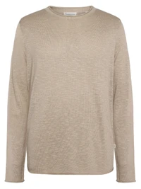 Pull en tencel® (procédé lyocell) | gris "crew neck knit tencel™ - ocs - 1228 light feather gray"
