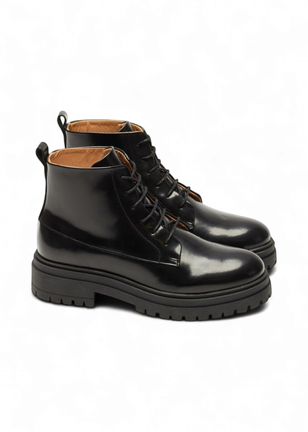 Bottines en cuir certifié | noir "bérénice" - Odaje ex M.Moustache