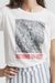 T-shirt imprimé blanc en coton bio - nothing to hide