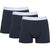 Pack 3 boxers bleu nuit en coton bio