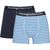 Pack 2 boxers rayé et bleu marine en coton bio- maple