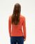 Sous-pull col montant en refibra et coton bio | orange "pumpkin trash ellen" - Thinking Mu - 4