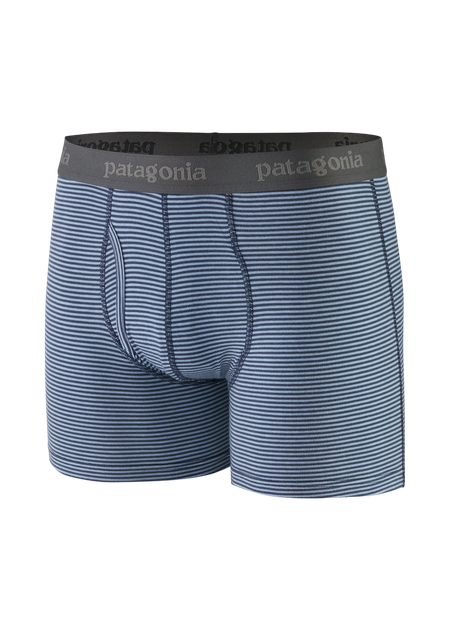 Boxer en tencel | bleu "m's essential boxer briefs 3 in. fathom stripe new navy"
