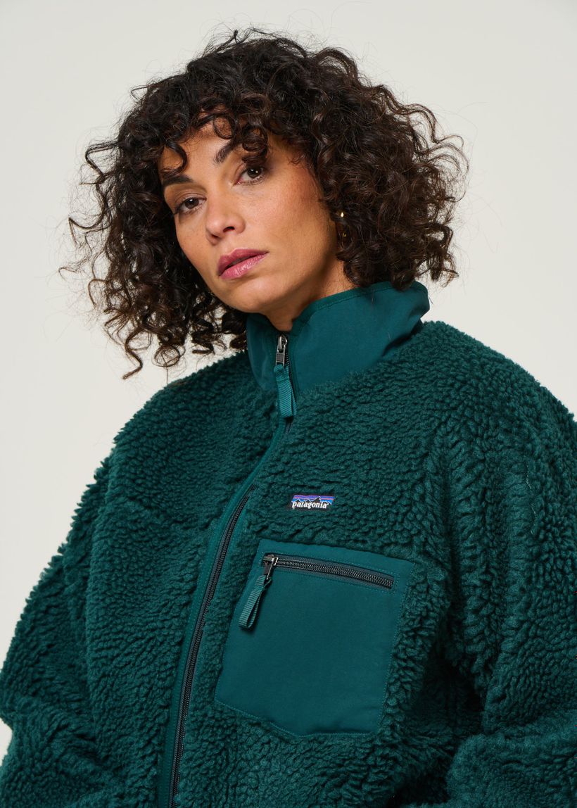 Veste polaire en matière recyclée | turquoise "w's classic retro-x jkt - casg" - Patagonia