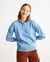 Pull bleu ciel en coton bio et cachemire - frida blue