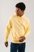 Sweat à capuche jaune en coton bio - sunbathing hoodie sun - yellow - Brava Fabrics - 2
