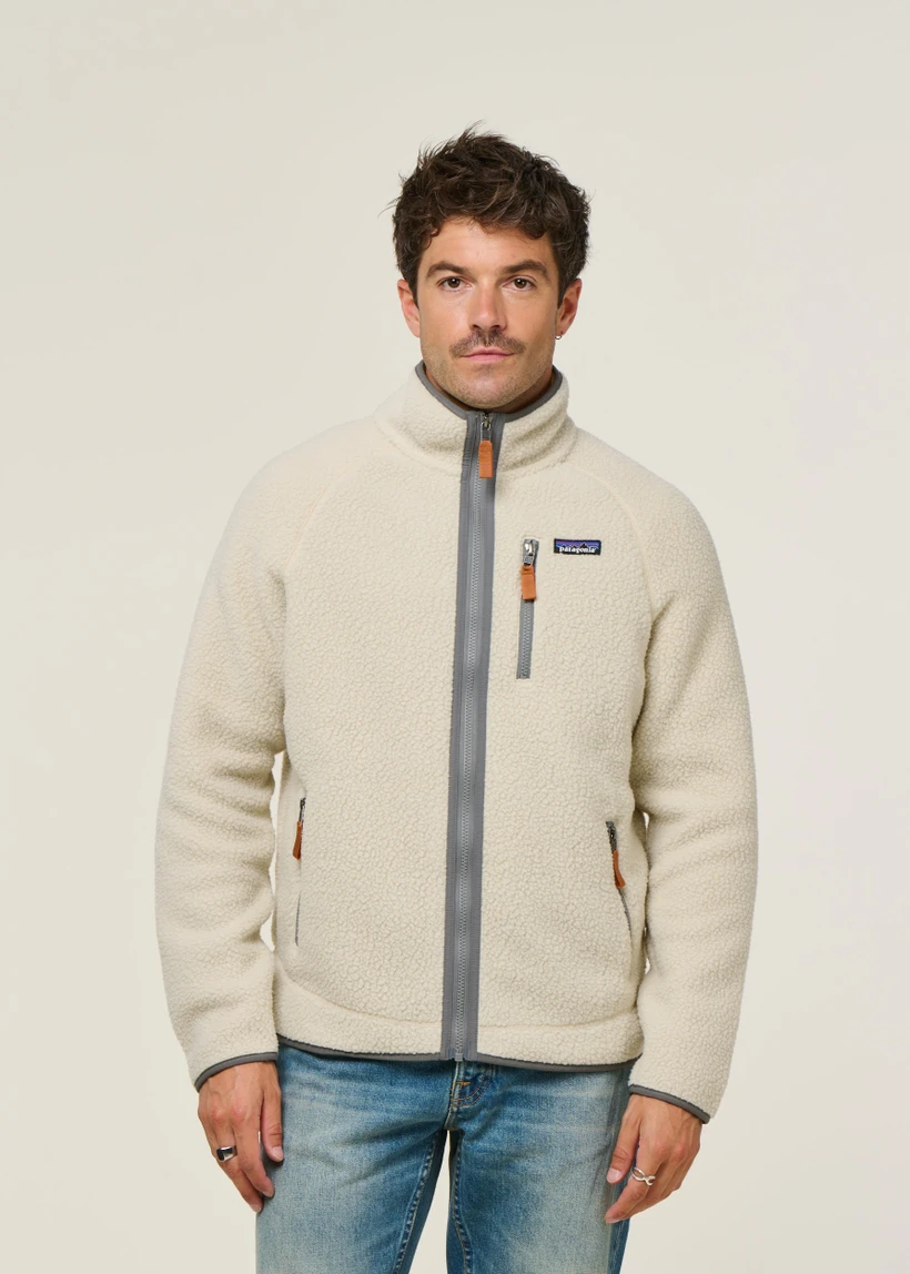 Veste polaire en matière recyclée | écru "retro pile jkt - plcn" - Patagonia