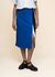 Jupe mi-longue en coton biologique | bleu "baiza-gots skirt - indigo blue" - SKFK