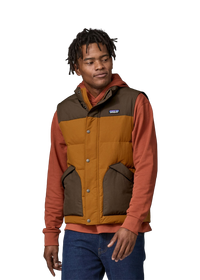 Doudoune sans manches en matière recyclée | marron "m's downdrift vest shelter brown"