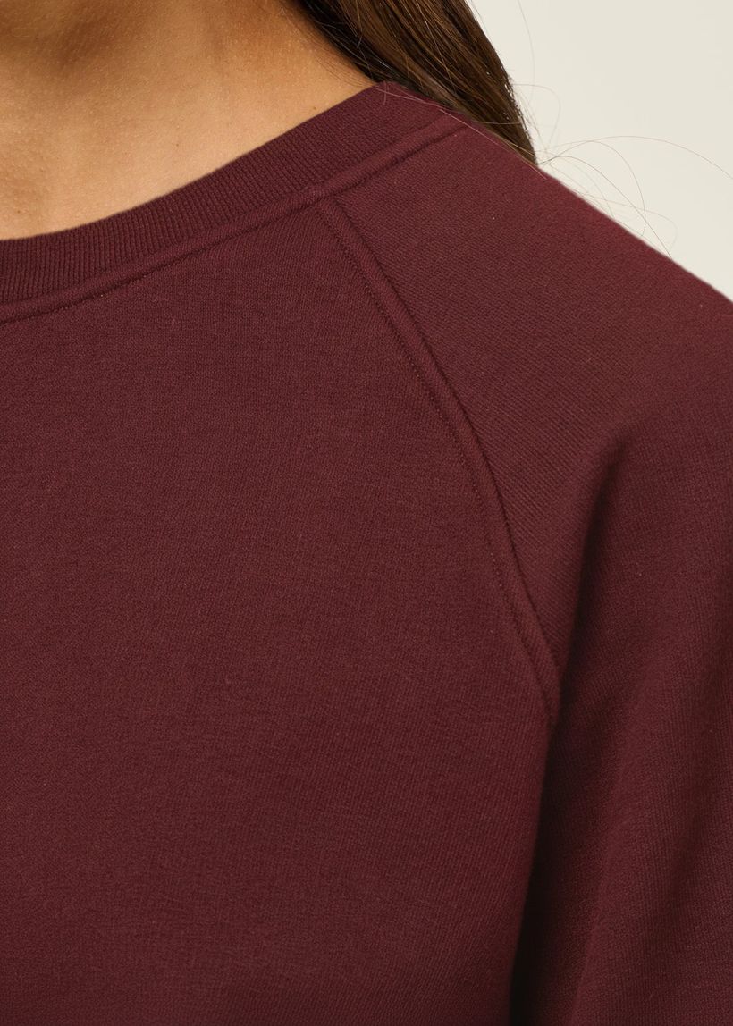 Sweat en coton bio | bordeaux - WeDressFair Essentiels
