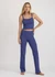 Débardeur en coton bio |bleu "pointelle top - eclipse" - Organic Basics