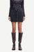 Jupe en jean noire en coton bio - norma skirt black blizzard