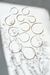 Boucles d'oreilles anneau en argent recyclé - small delicate hoop - Wild fawn