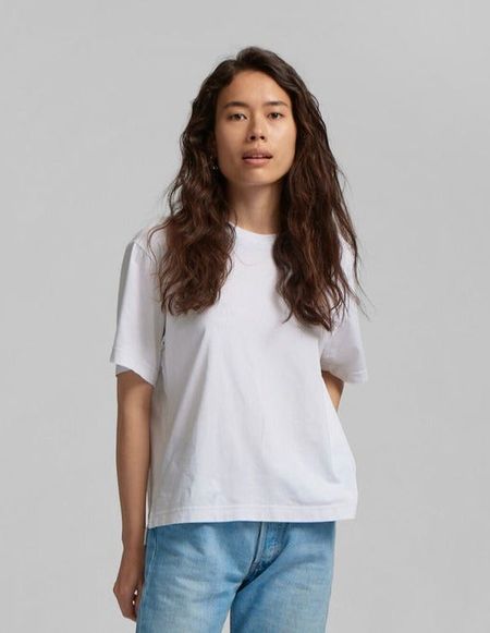 T-shirt oversize en coton bio | blanc "women oversized t-shirt optical white"