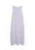 Robe longue moulante en coton bio | rayé lilas "sasaa fine stripes - soft lilac-oatmilk"