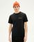 T-shirt noir imprimé en coton bio - funghi 3 t-shirt black