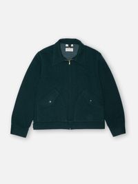 Veste en laine recyclée | vert "blake wool jacket - racing green"