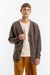 Gilet en laine recyclée | marron "knit cardigan rosewood" - Rotholz