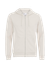 Sweat à capuche zippé blanc cassé en coton bio - classic organic zip hood ivory white