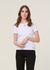 T-shirt côtelé en coton bio | blanc "kardaa white" - Armedangels