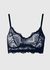 Soutien-gorge en matières recyclé | bleu "lace balconette - navy"