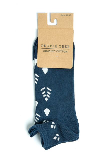 Chaussettes à motifs marines en coton bio - trainer socks