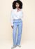 Pantalon droit en coton bio | bleu ciel "éclore"