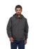 Manteau doublé polaire en recyclé | noir "lined isthmus hoody ink black"