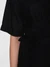 Robe portefeuille en lin bio | noir "linen short sleeved wrap dress black jet" - Knowledge Cotton Apparel