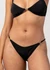 Bas de maillot de bain en matière reyclée | noir "tanga bikini brief - black"