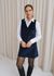 Robe chasuble olympe en velours marine - Bonjour Demain