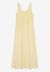 Robe longue jaune en lin et coton bio - nikolinaa lino straw - Armedangels