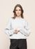 Sweat oversize en coton bio | gris "snow melange"