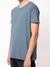 T-shirt ample bleu en coton bio - roger slub 50s blue