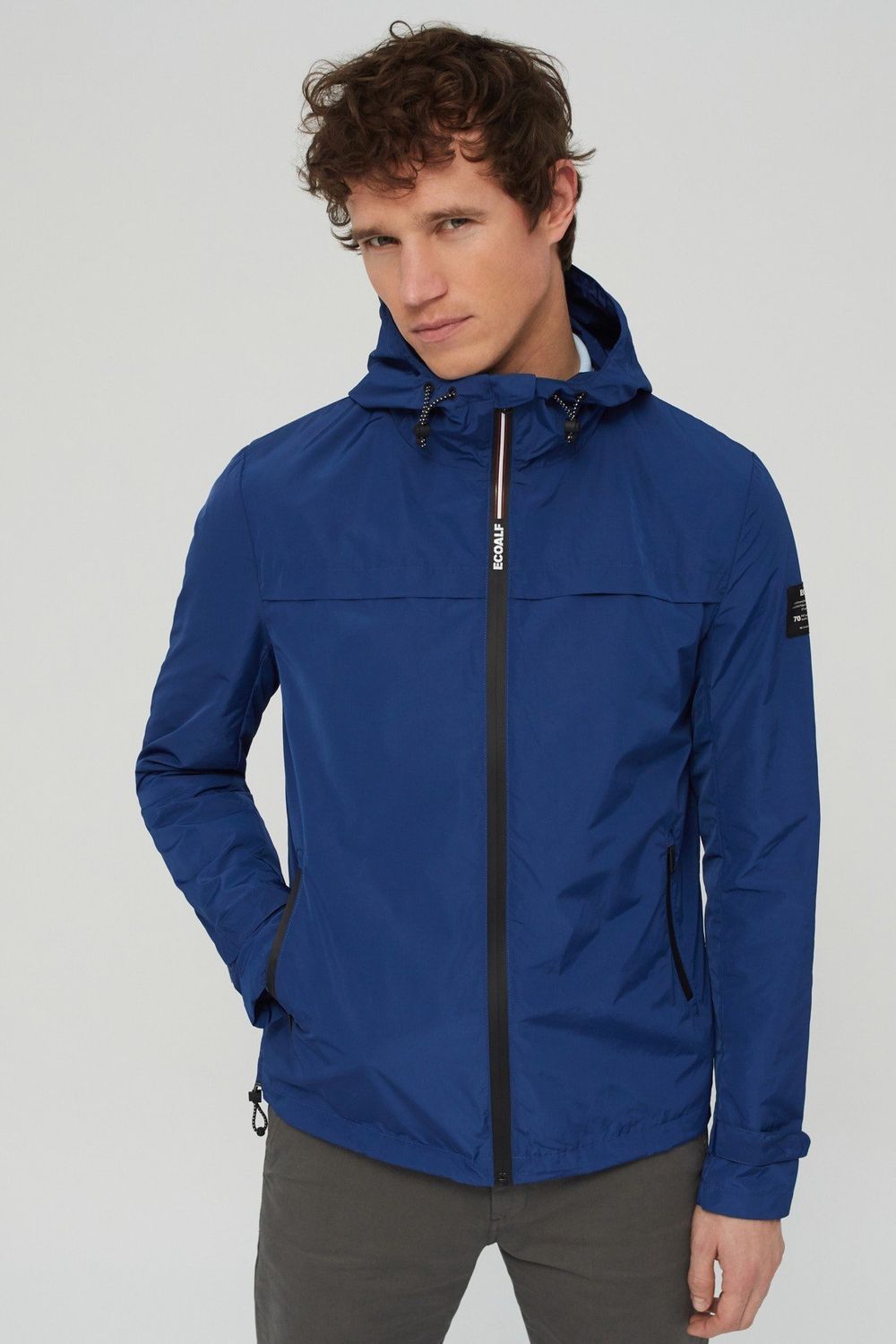 Veste d?�perlante bleue en polyester recycl?� et sorona - dalven nautic homme