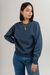Sweat en coton bio | bleu "petrol blue"