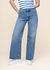 Jean ample taille basse en coton bio | bleu "wide heidi worn treasure" - Nudie Jeans
