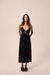 Robe en ecovero  | noir "anita jacquard - noir" - Nitah