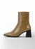 Bottines à talon en cuir certifié |  "hedda - sepia"