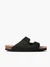 Sandales en cuir certifié | noir "hawaii apure black" - Genuins