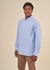 Chemise avec logo en coton bio | bleu clair "costom tailored oxford shirt lapis blue"