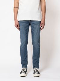 Jean slim bleu en coton recyclé - lean dean blue ritual