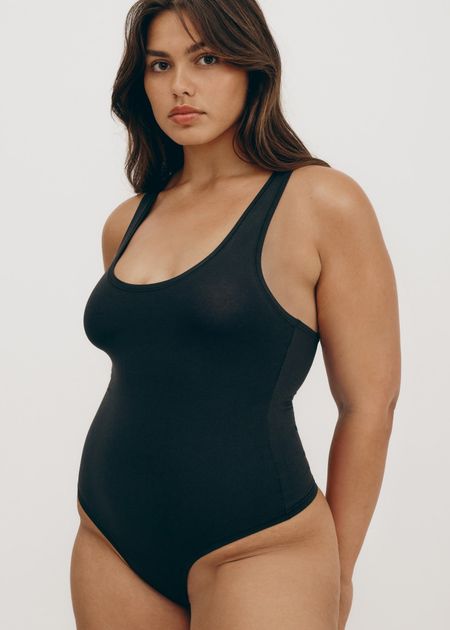 Body en coton bio | noir "flex bodysuit - black"